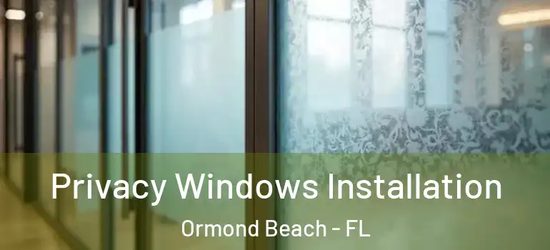  Privacy Windows Installation Ormond Beach - FL